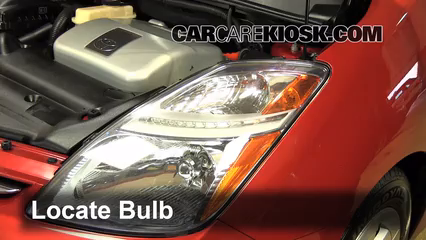 prius front light bulb replacement